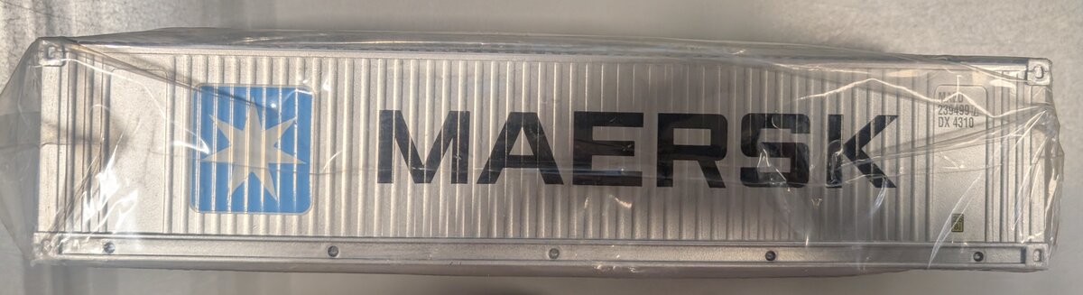 K-Line K-7830020 O Scale Maersk 40' Low Ribbed Container