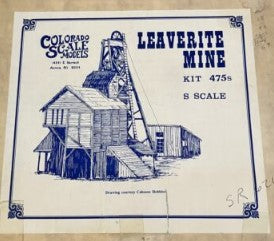 Colorado Scale Models 475 O Scale "The Leaverite Mine" Building Kit