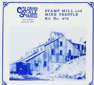 Colorado Scale Models 472 O Scale Stamp Mill & Mine Trestle Building Kit