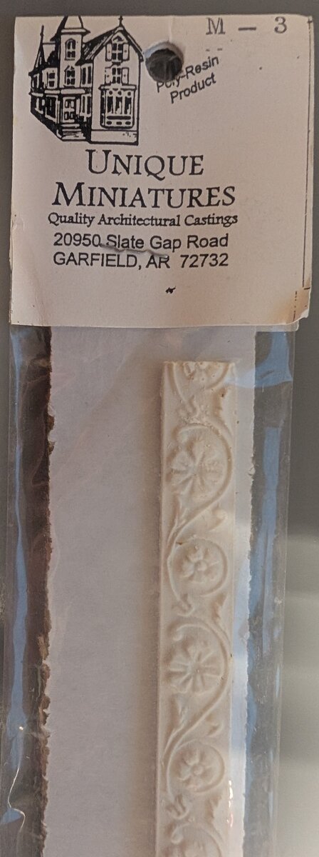 Unique Miniatures M-3 Architectural Poly Resin Casting Trim Work