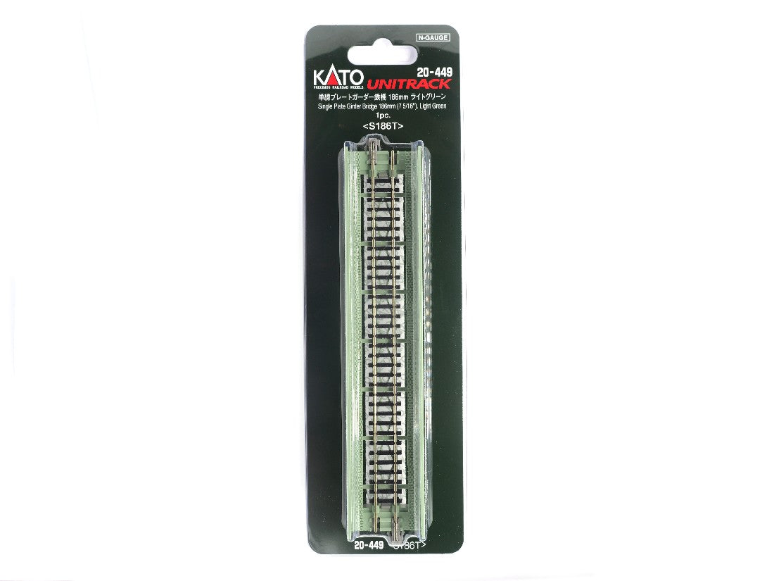 Kato 20-449 N 186 mm Light Green Single Plate Girder Bridge