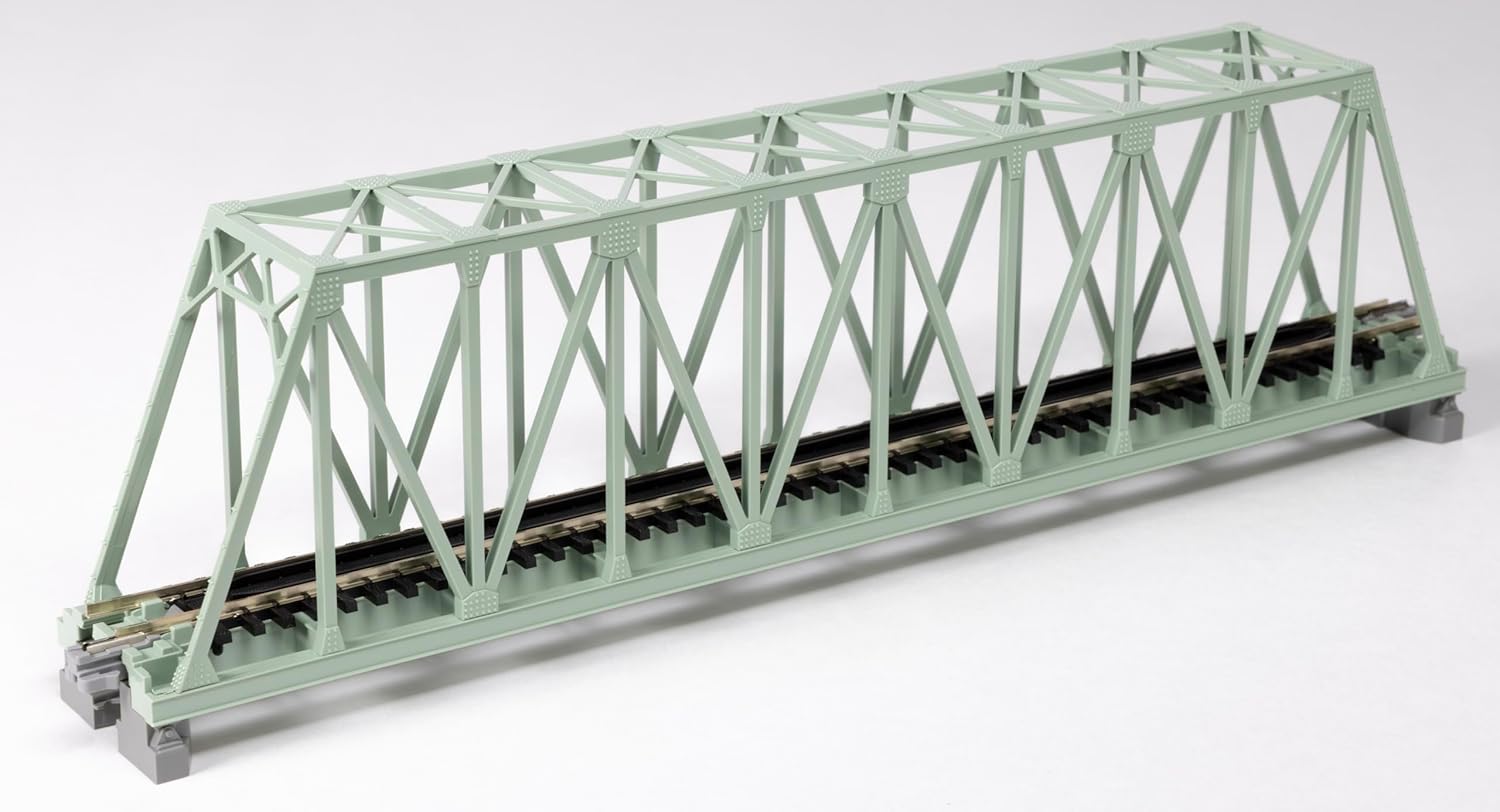 Kato 20-428 N 248 mm Light Green Single Truss Bridge