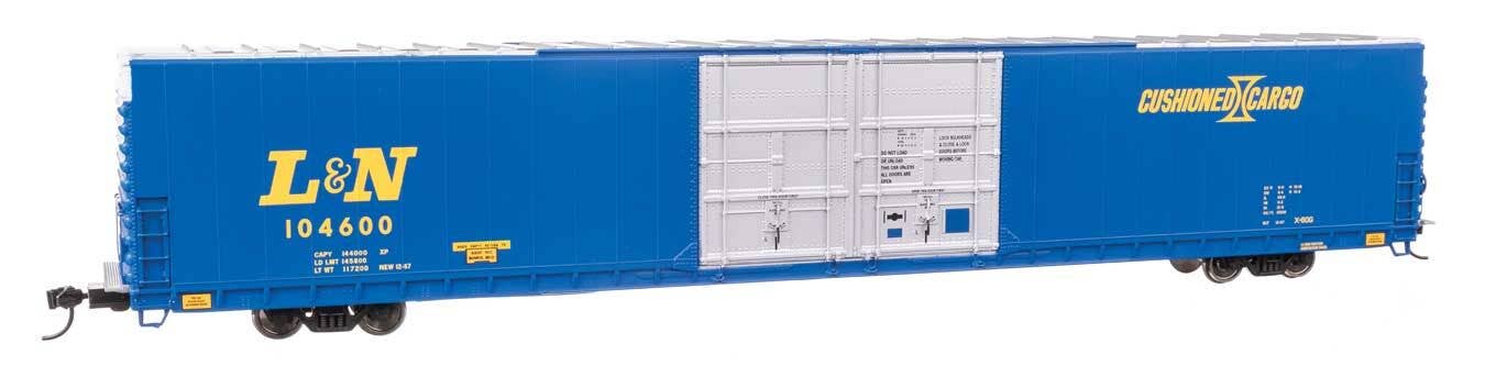 Walthers 920-102118 HO L&N 86' PS Double-Door Hi-Cube Boxcar RTR #104600