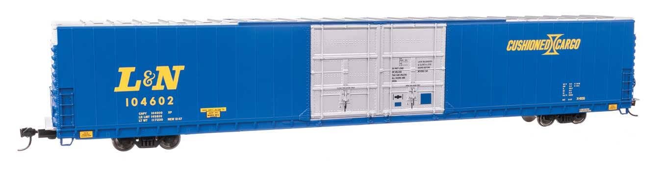 Walthers 920-102120 HO L&N 86' PS Double-Door Hi-Cube Boxcar RTR #104602