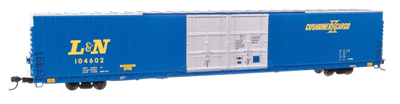 Walthers 920-102120 HO L&N 86' PS Double-Door Hi-Cube Boxcar RTR #104602