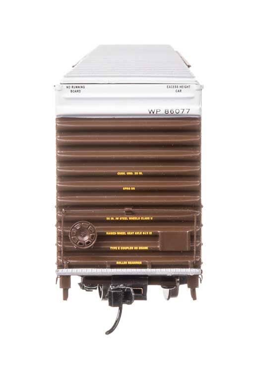 Walthers 920-102132 HO WP 86' PS Double-Door Hi-Cube Boxcar RTR #86077