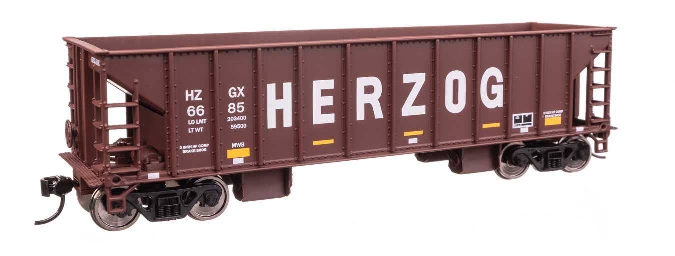 Walthers 910-57023 HO Herzog 41' Ballast Hopper Ready to Run #6685