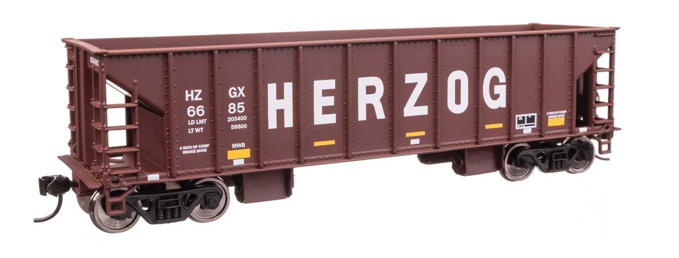 Walthers 910-57023 HO Herzog 41' Ballast Hopper Ready to Run #6685
