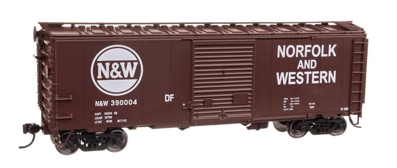 Walthers 910-45216 HO N&W 40' ACF Welded Boxcar with 8' Youngstown Door #390004