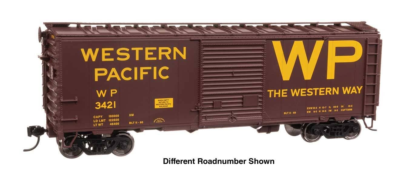 Walthers 910-45226 HO WP 40' ACF Welded Boxcar w/ 8' Youngstown Door RTR #3423