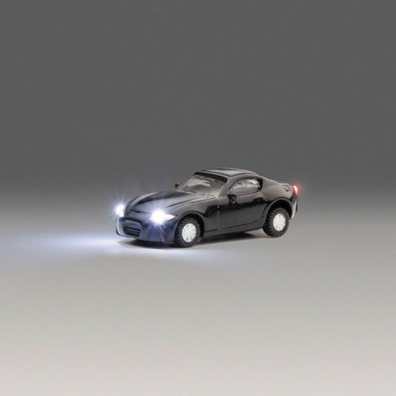 Kato 24-681B N Assembled Black Sports Car with Just Plug Lighting
