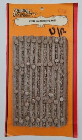 Chooch Enterprises Inc 7042 O Scale Log Retaining Wall