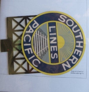 Lightworks 7071 Small Model Southern Pacific RR Animated & Lighted Sign