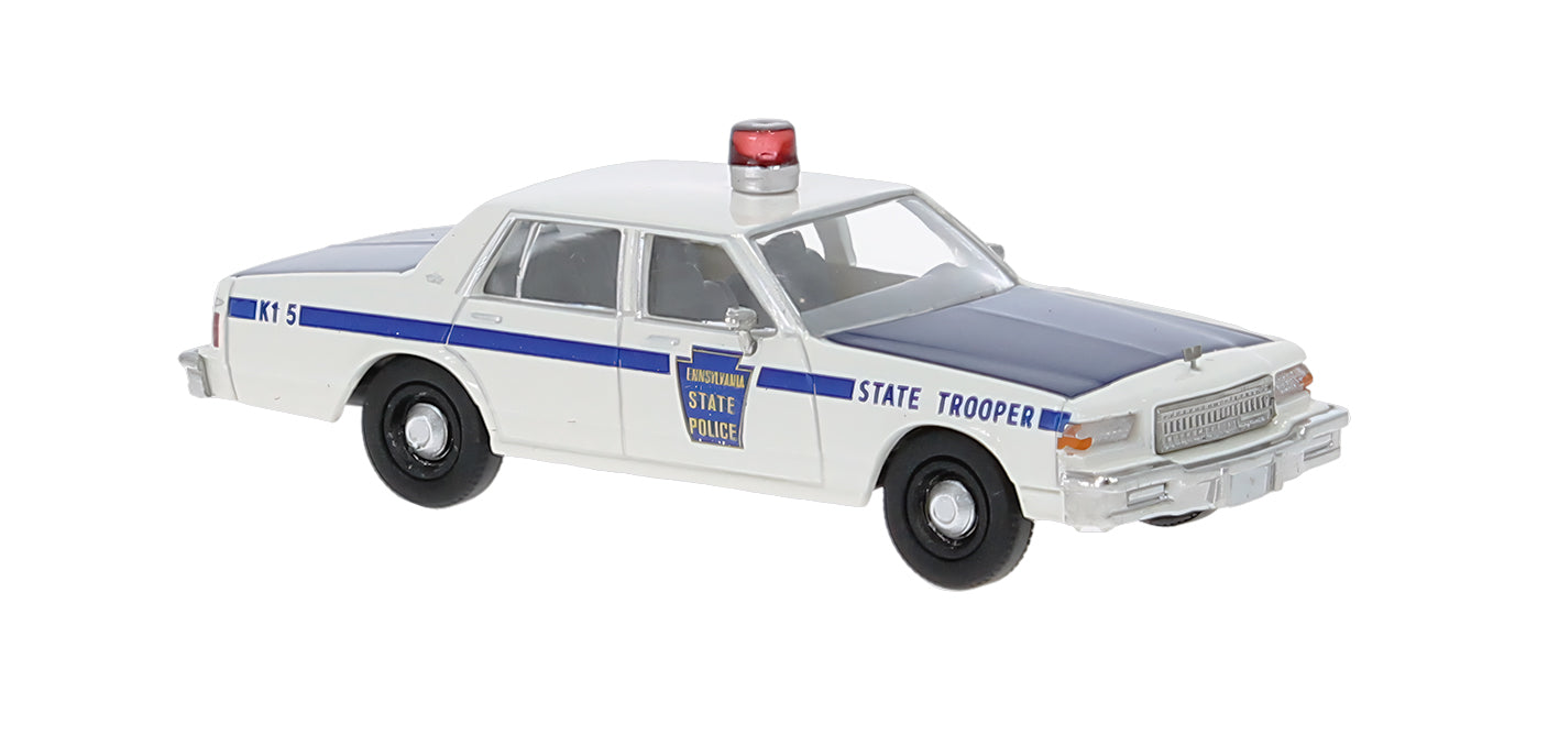 Brekina Automodelle 19715 HO PA State Trooper 1987 Chevrolet Caprice Sedan