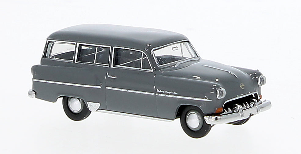 Brekina Automodelle 20243 HO Gray 1954 Opel Olympia Caravan Station Wagon