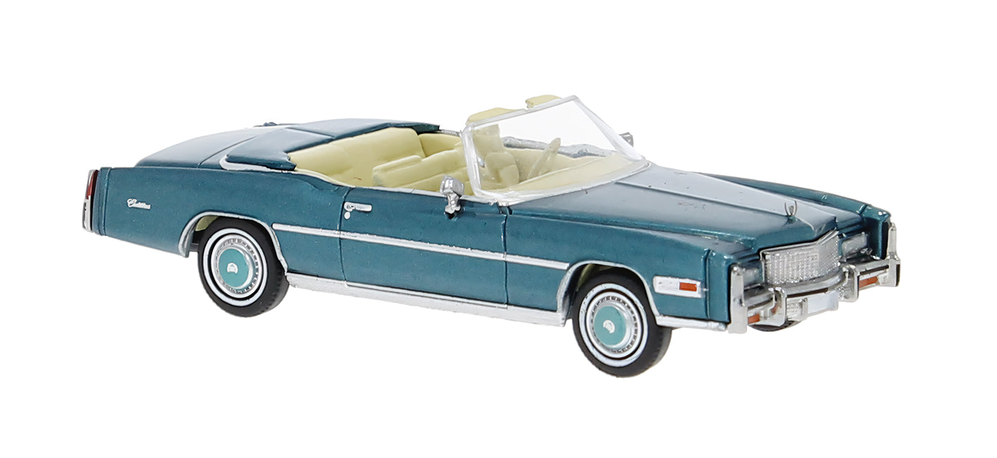 Brekina Automodelle 19755 HO Turquoise 1975 Cadillac Eldorado Convertible