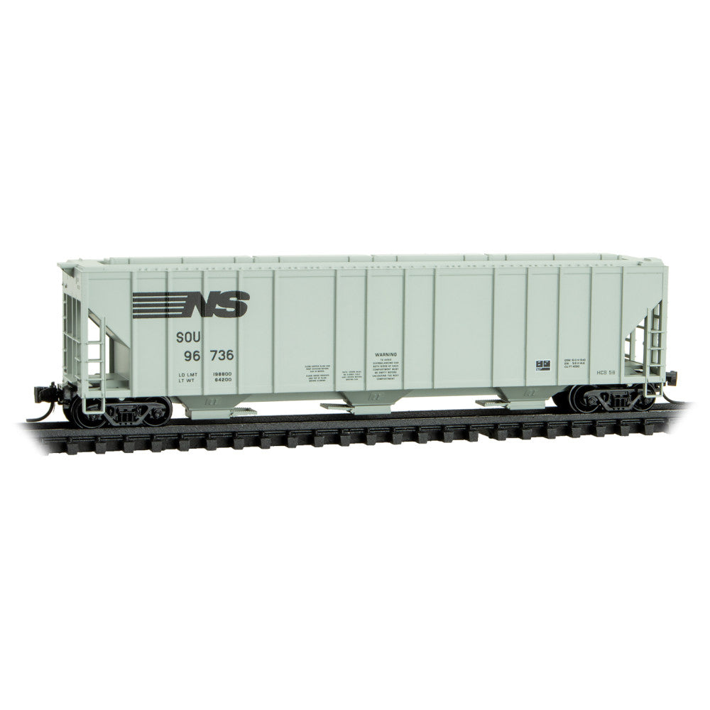 Micro-Trains 09900390 N Norfolk Southern 3-Bay Covered Hopper #96736