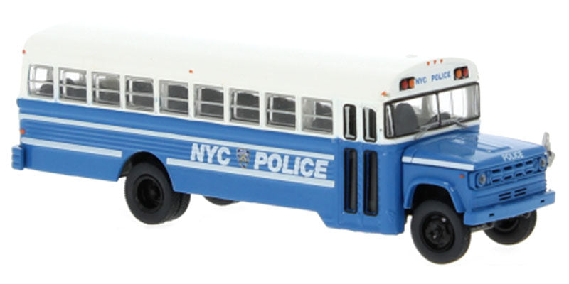 Brekina Automodelle 61333 HO NYPD - 1970 Dodge S 600 Bus