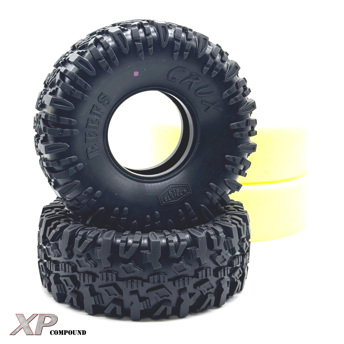 Reef's RC REEFS247 1.9/4.75 Pink XP Compound Crux Tires (Pack of 2)