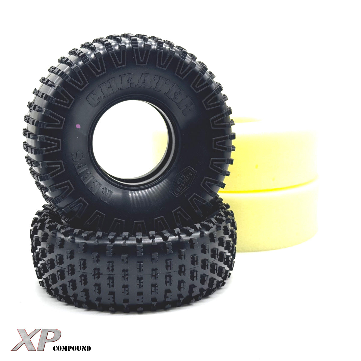 Reef's RC REEFS248 1.9/4.75 Pink XP Compound Cheater Tires (Pack of 2)