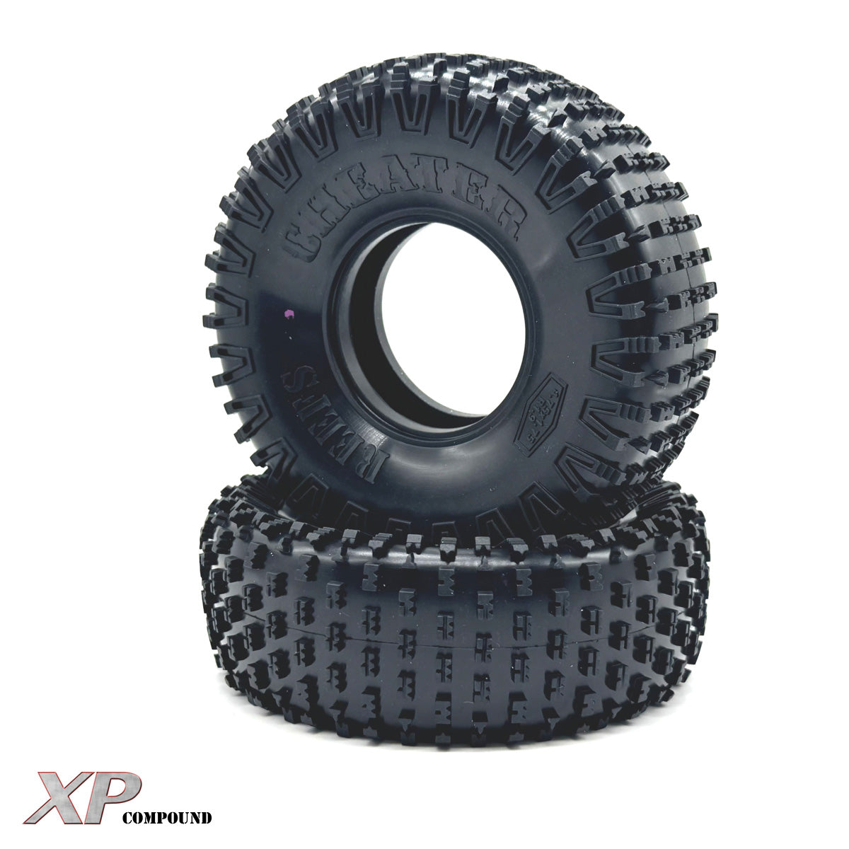 Reef's RC REEFS248 1.9/4.75 Pink XP Compound Cheater Tires (Pack of 2)