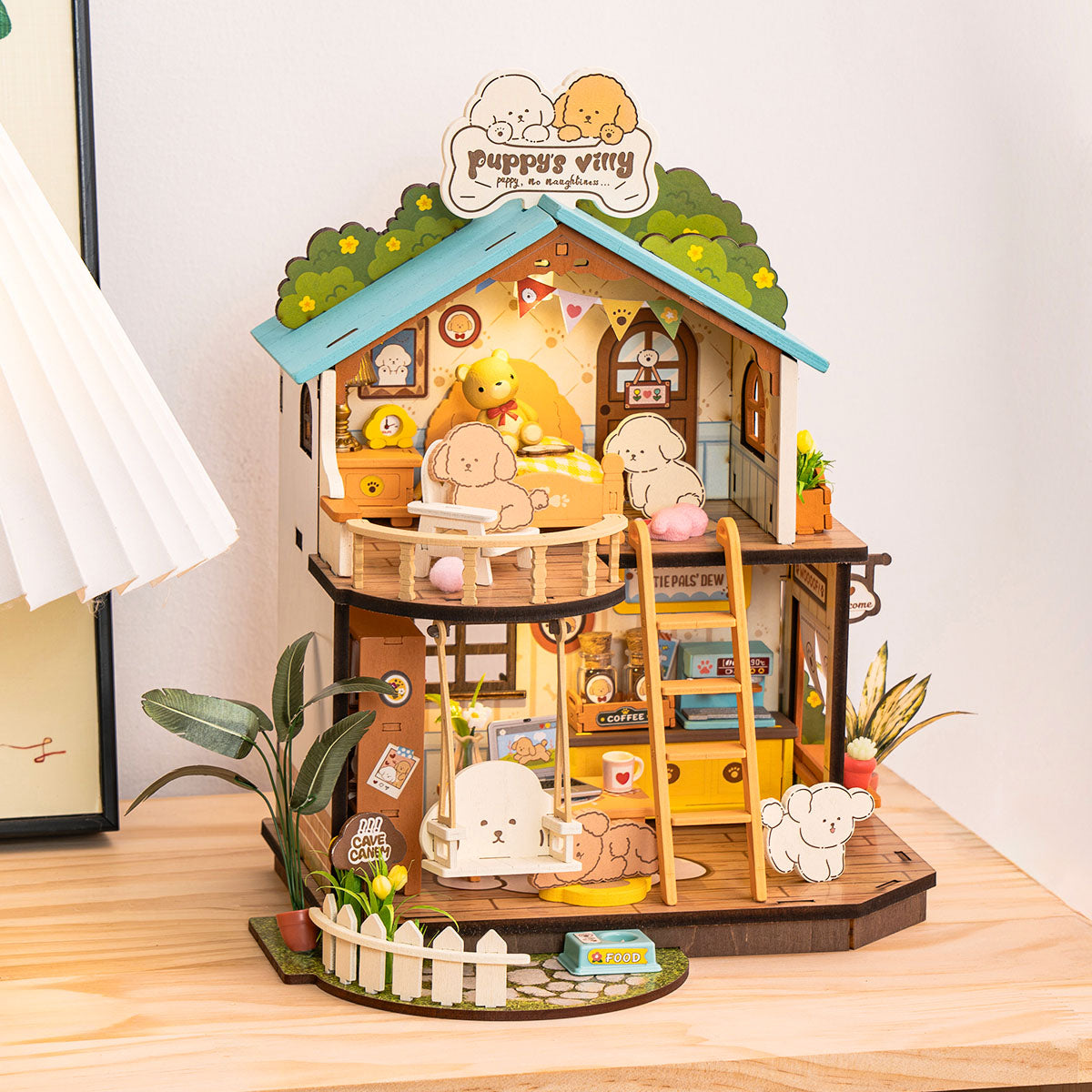 Robotime DG169 Rolife Puppy's Cozy Villa DIY Miniature House