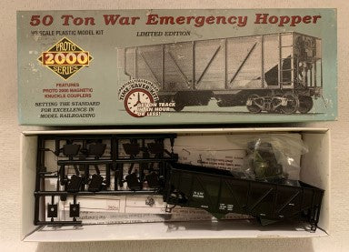 Life Like 31522 HO Proto 2000 N&W 50 Ton War Emergency Hopper Car #339399 Kit