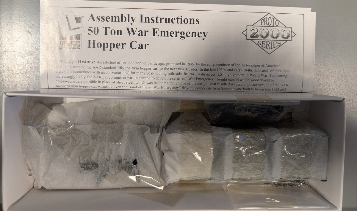 Life Like 31521 HO Proto 2000 N&W 50 Ton War Emergency Hopper #339156 Car Kit