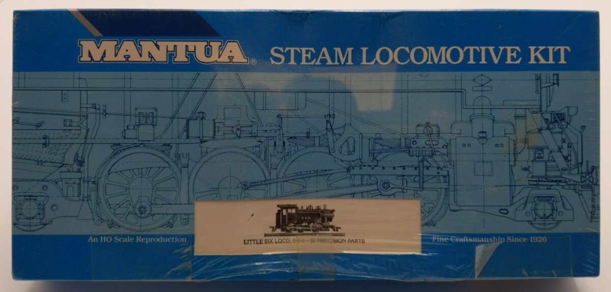 Mantua 3976 HO Scale B & O 0-6-0 Little Six Switcher Steam Locomotive Kit