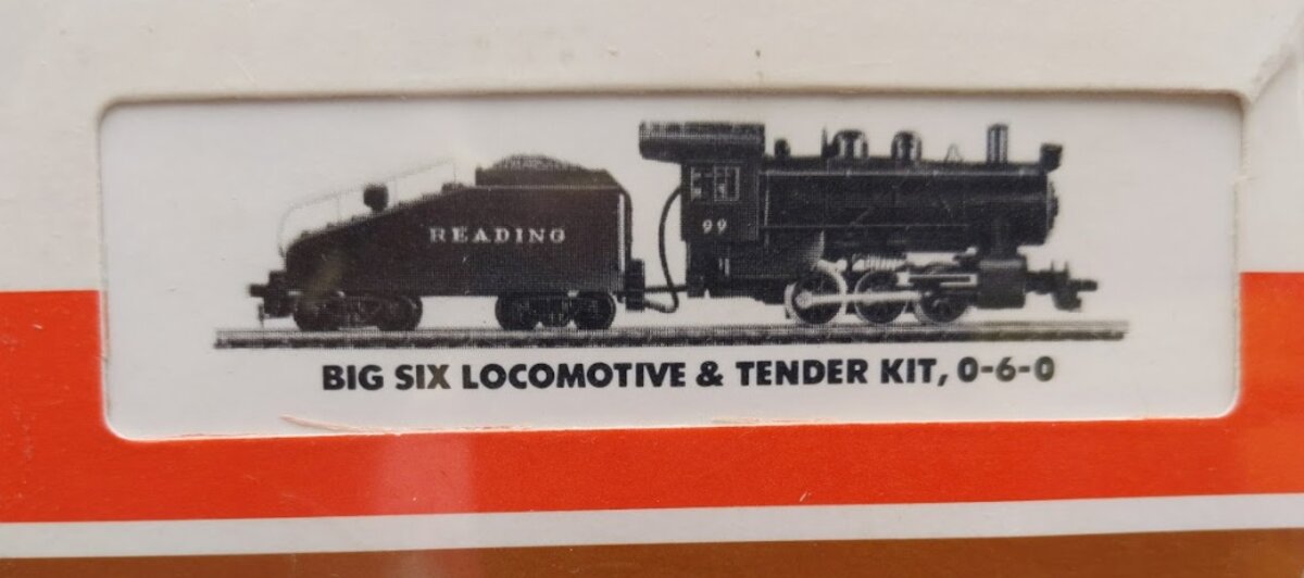 Tyco 218 HO Scale Reading Big Six # 99 Steam Locomotive & Tender Kit