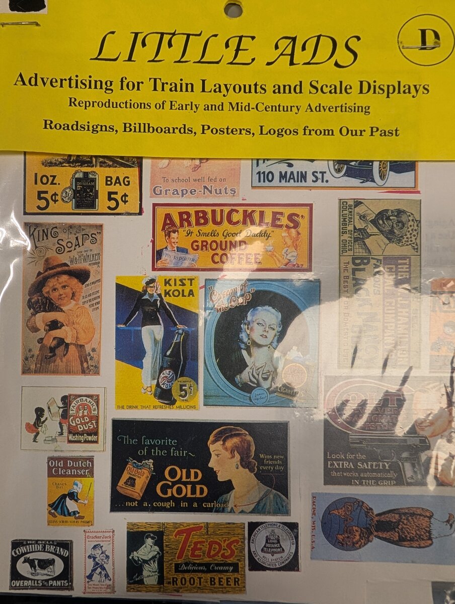 Town & Country Hobbies D HO Little Ads Advertising Signs & Billboards Assortment