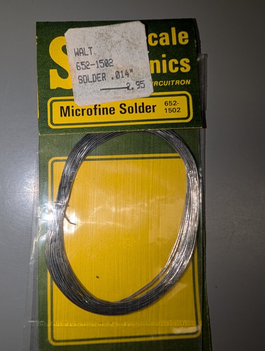 Scale Scenics 652-1502 Microfine Solder .014"