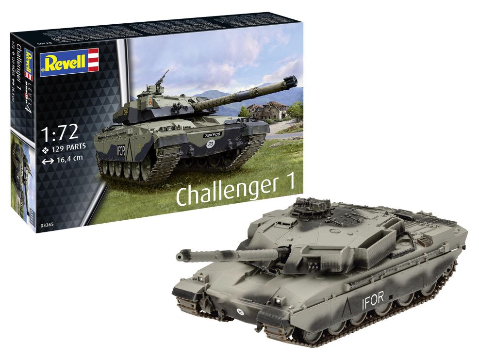 Revell of Germany 03365 1:72 Challenger 1 Tank Plastic Model Kit