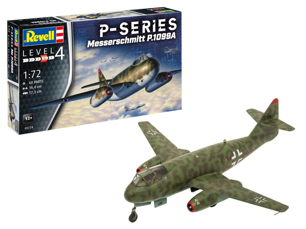 Revell of Germany 03774 1:72 Messerschmitt P.1099a Fighter Aircraft Plastic Kit