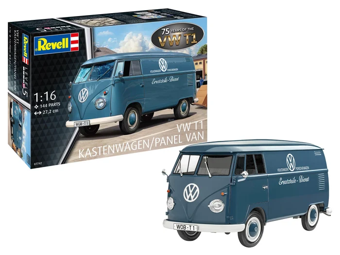 Revell of Germany 07742 1:16 75 Years of the VW T1 Panel Van Plastic Model Kit