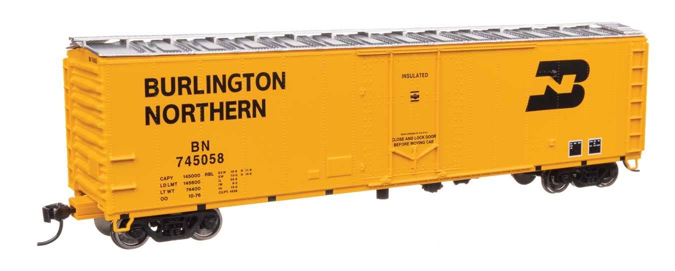 Walthers 910-2851 HO Burlington Northern 50' PC&F Insulated Boxcar RTR #745058