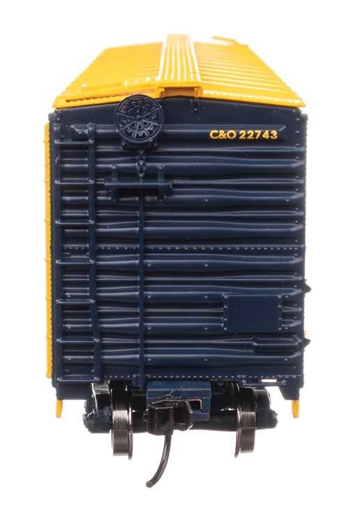 Walthers 910-2855 HO Chesapeake & Ohio 50' PC&F Insulated Boxcar RTR #22743