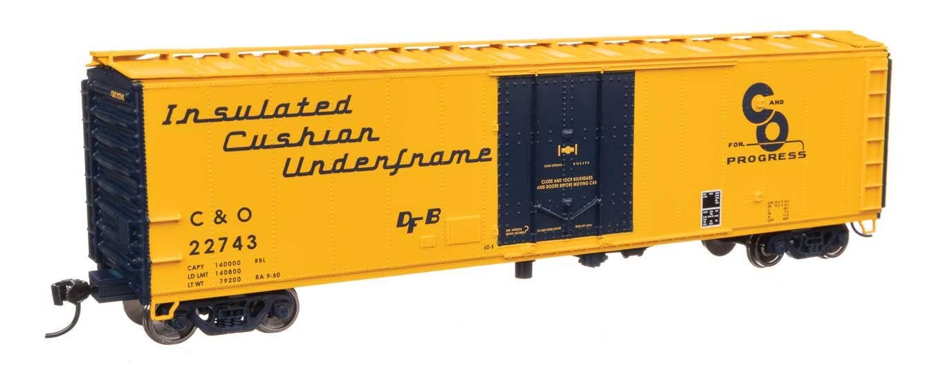 Walthers 910-2855 HO Chesapeake & Ohio 50' PC&F Insulated Boxcar RTR #22743