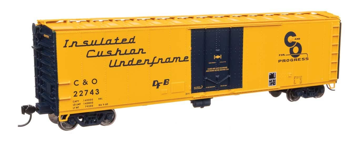 Walthers 910-2855 HO Chesapeake & Ohio 50' PC&F Insulated Boxcar RTR #22743