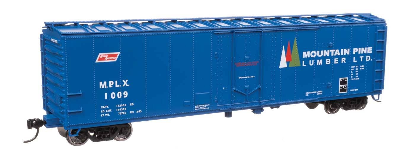Walthers 910-2863 HO Mountain Pine Lumber 50' PC&F Insulated Boxcar RTR #1009