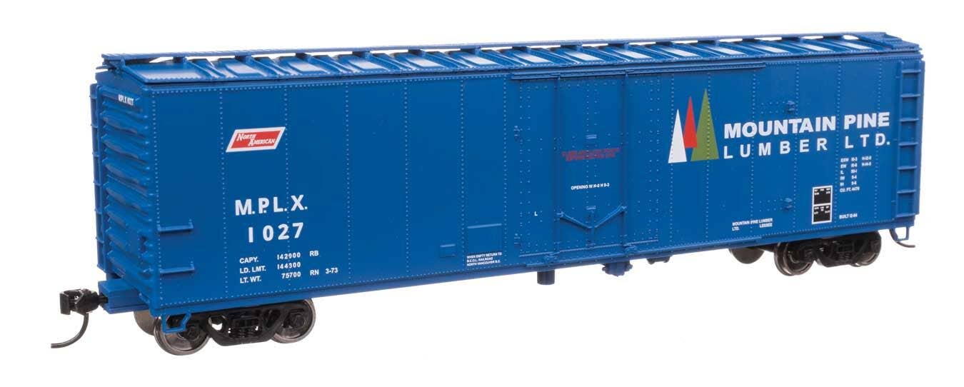 Walthers 910-2864 HO Mountain Pine Lumber 50' PC&F Insulated Boxcar RTR #1027