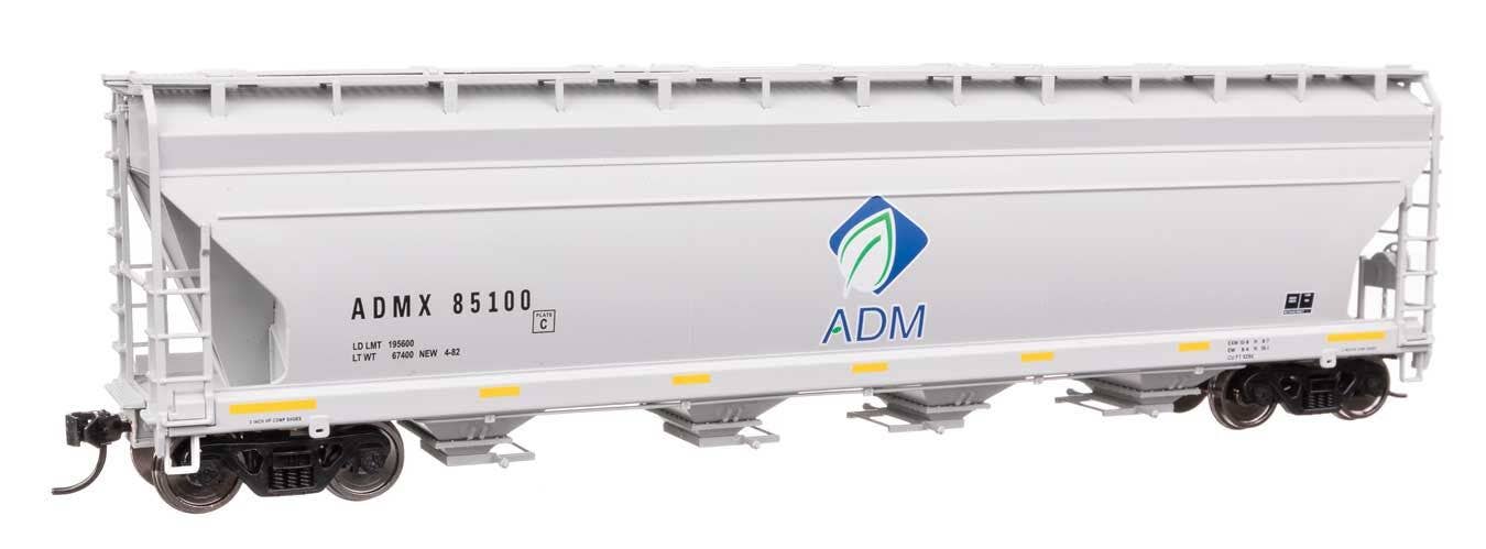 Walthers 910-49205 HO ADM ACF 5250 4-Bay Centerflow Covered Hopper RTR #85100