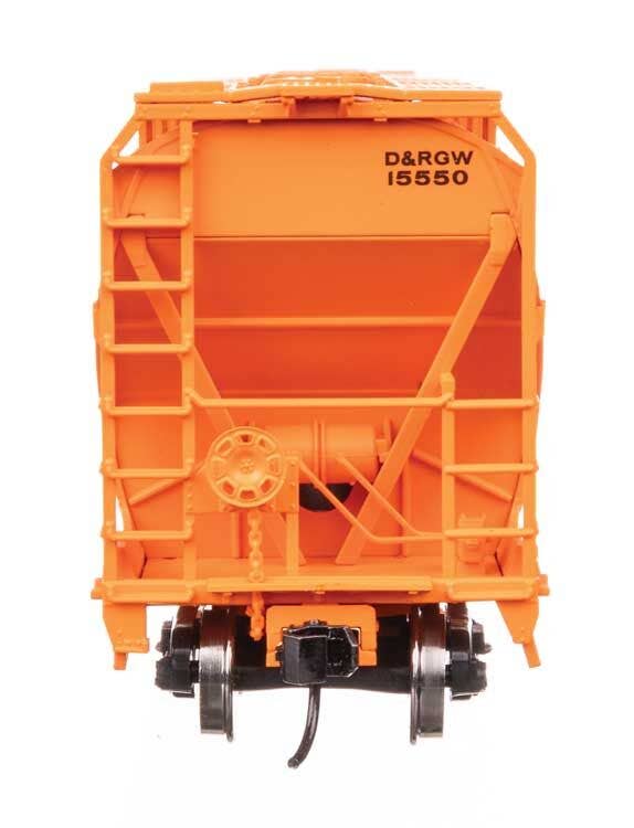 Walthers 910-49208 HO D&RGW ACF 5250 4-Bay Centerflow Covered Hopper RTR #15550
