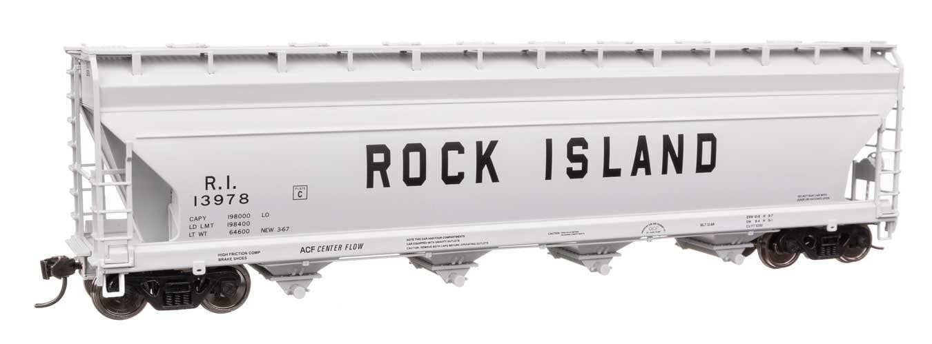 Walthers 910-49214 HO RI ACF 5250 4-Bay Centerflow Covered Hopper RTR #13978