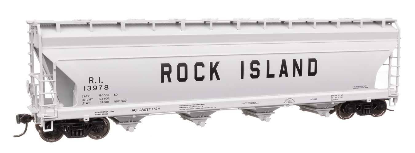 Walthers 910-49214 HO RI ACF 5250 4-Bay Centerflow Covered Hopper RTR #13978