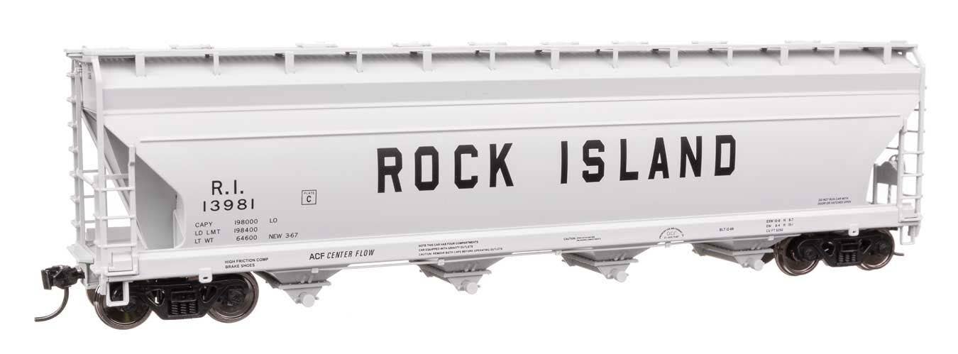 Walthers 910-49216 HO RI ACF 5250 4-Bay Centerflow Covered Hopper RTR #13981