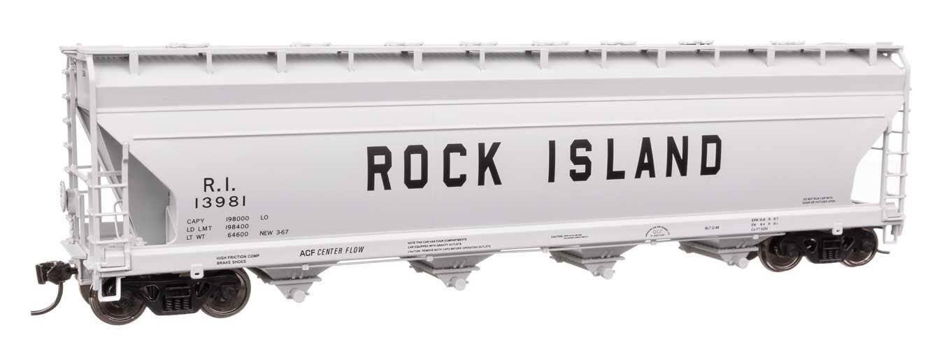 Walthers 910-49216 HO RI ACF 5250 4-Bay Centerflow Covered Hopper RTR #13981