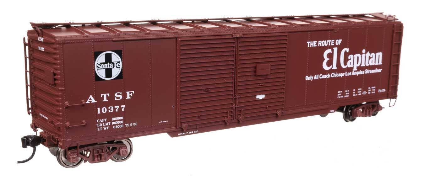 Walthers 920-101672 HO Santa Fe 50' AAR Double-Door Boxcar Ready to Run #10377