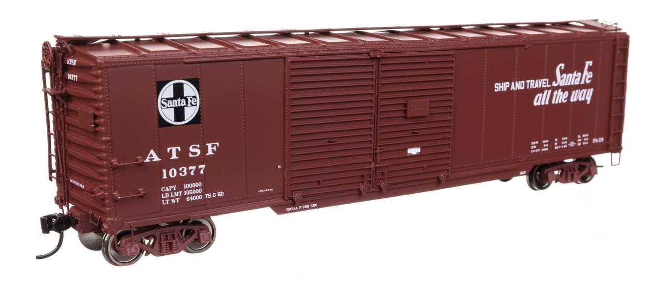 Walthers 920-101672 HO Santa Fe 50' AAR Double-Door Boxcar Ready to Run #10377