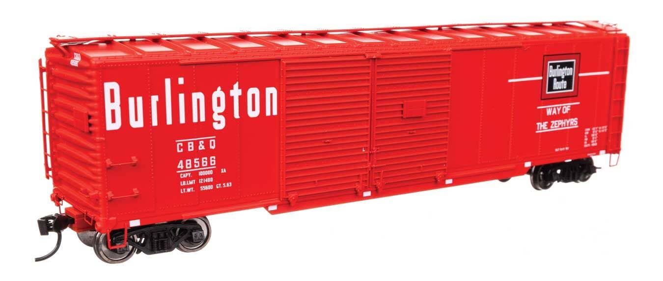 Walthers 920-101674 HO CB&Q 50' AAR Double-Door Boxcar Ready to Run #48566